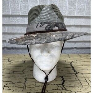 Turner Camouflage Mesh Outdoor Summer Hat Cotton Polyester Wide Brim Size Small